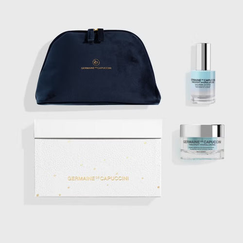 Germaine de Capuccini Timexpert Hydraluronic
Christmas Hydrating Set – Hyaluronic Acid Routine Soft Sorbet
50ml + 30ml + Gift pouch