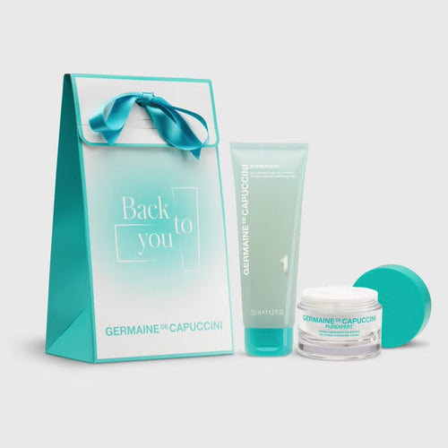 Germaine de Capuccini Back to You Gift Set Combination /oily Skin Anti-stress hydration and gentle cleansing. 
125 ml + 50 ml
