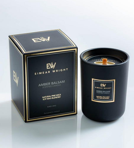 Eimear Wright Amber Balsam Candle 250g - Gallaghers on the Green