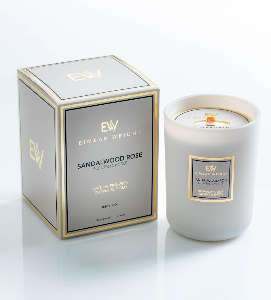 Eimear Wright Sandalwood Rose Candle 250g - Gallaghers on the Green